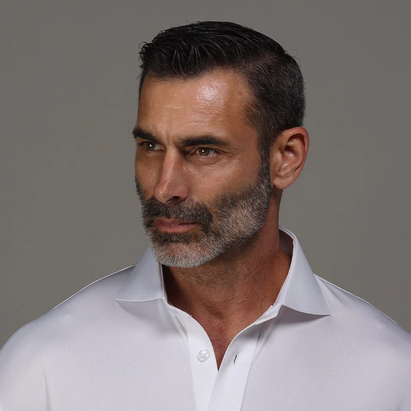 Quattro Flex Dress Shirt With Cutaway Collar White - Image 2
