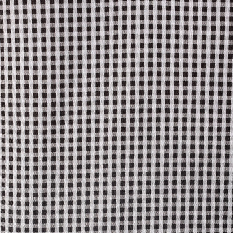 English Spread Collar Black Gingham Polo - Image 7