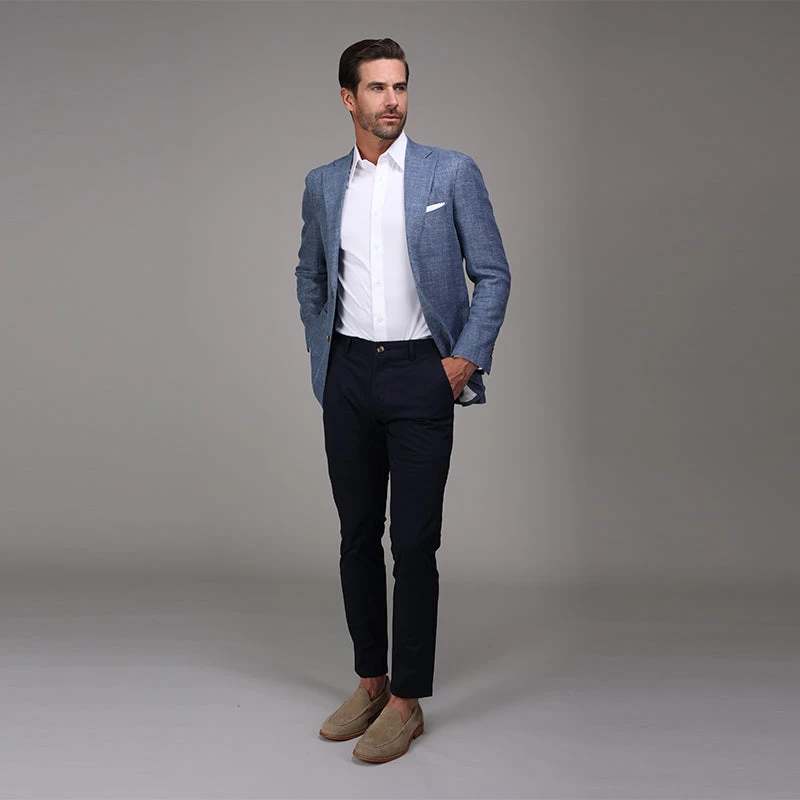 Quattro Flex Dress Shirt With English Spread Collar White - Image 3