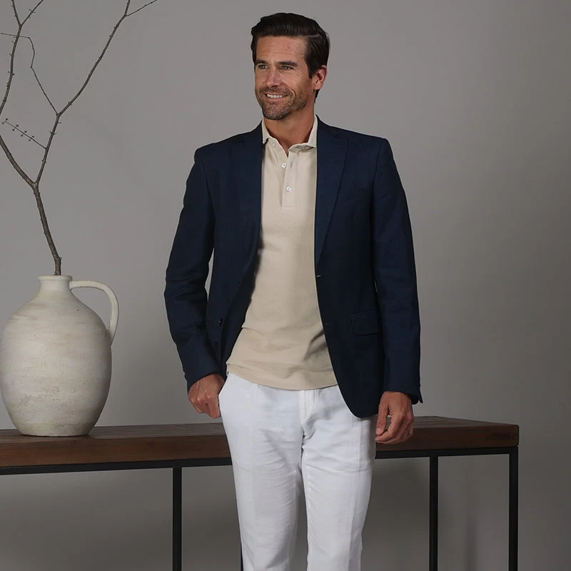 Portofino Piqué Cotton Polo Sand - Image 4