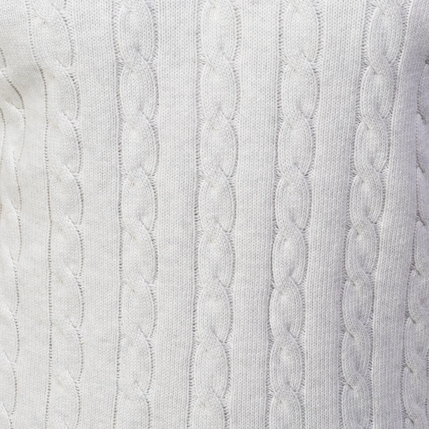 Cream Kensington Cable Knit Quarter Zip Sweater - Image 6