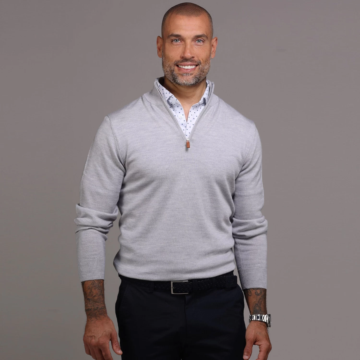 Semi-Spread Collar Polo White Pebble Beach 5 Diamond - Image 6