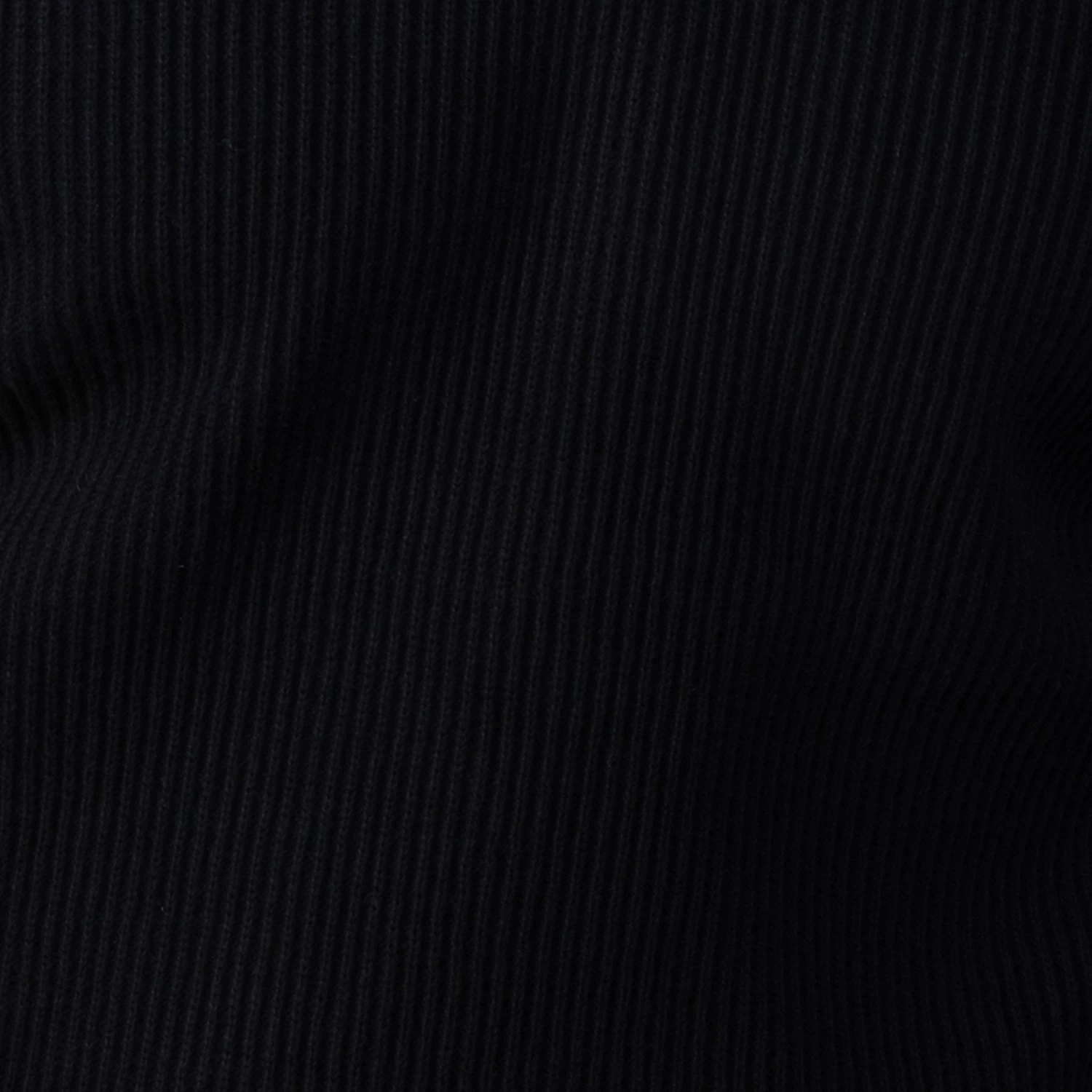 Sequoia Black Ribbed Cotton Quarter Zip Sweater - Image 4