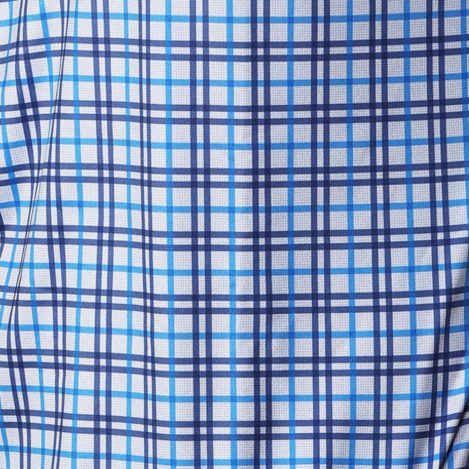 Semi-Spread Collar Polo Westchester Grey And Blue Check - Image 8