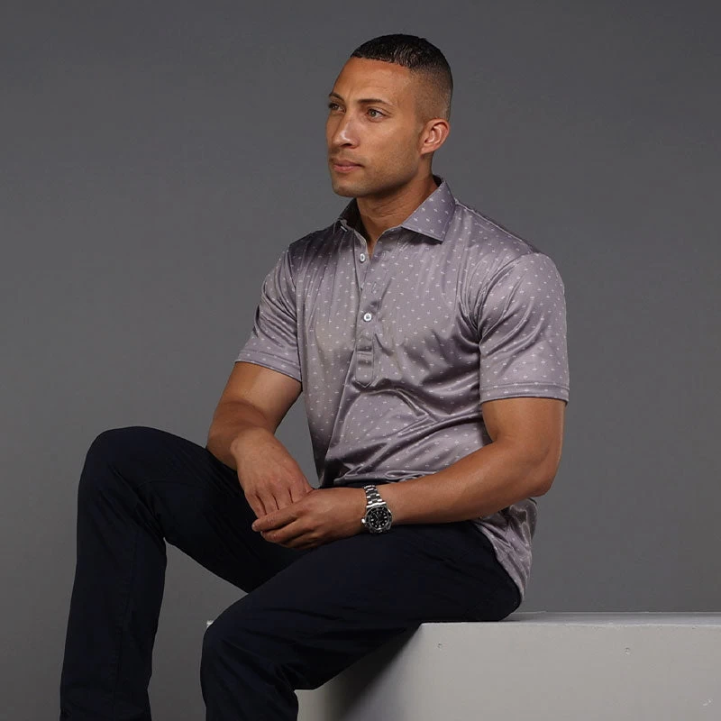 Semi-Spread Collar Polo Phoenix Grey - Image 5