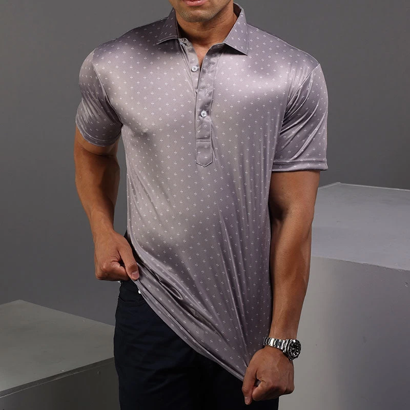 Semi-Spread Collar Polo Phoenix Grey - Image 4
