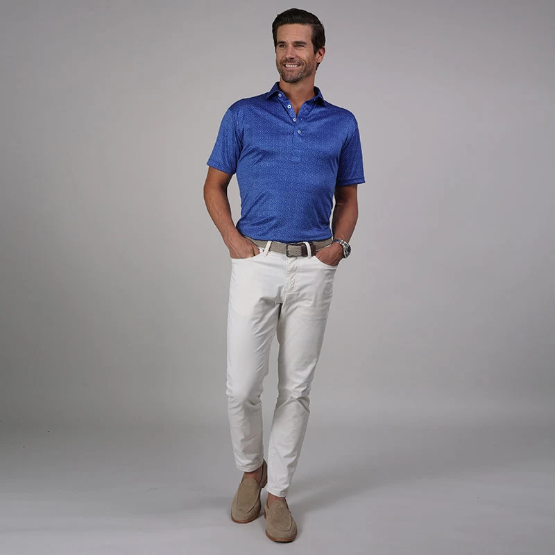 Semi-Spread Collar Polo Royal Blue Desert Sky - Image 3