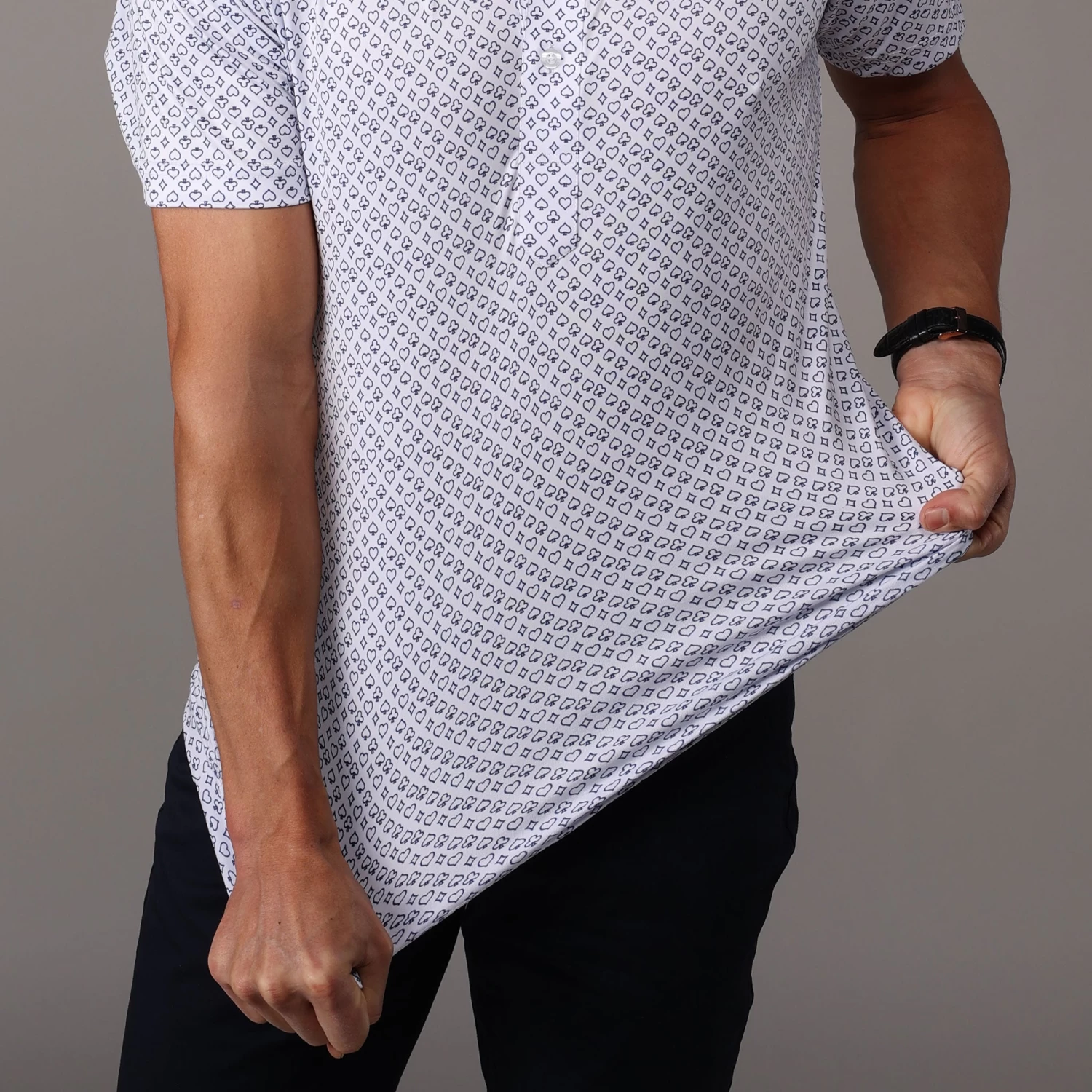 Semi-Spread Collar Polo Royal Flush - Image 6