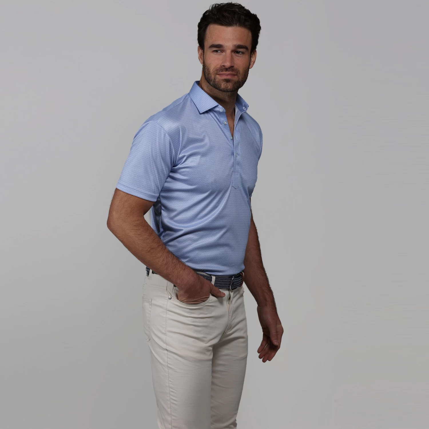 The Semi-Spread Collar Polo Santorini - Image 3