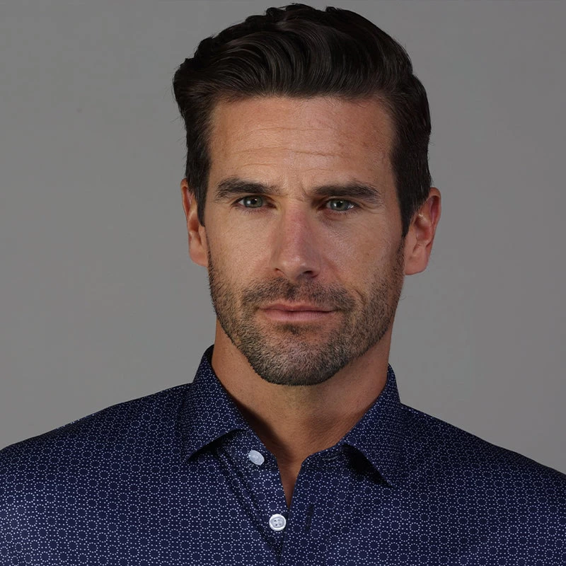 Semi-Spread Collar Polo Scottsdale Midnight Spheres - Image 2