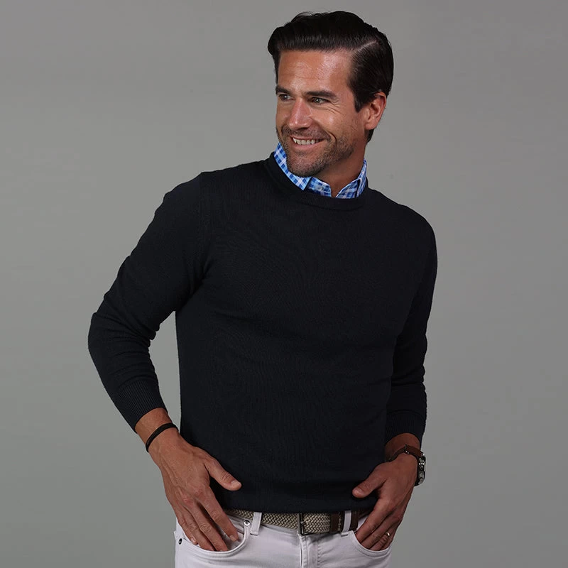 Semi-Spread Collar Polo Laguna Blue Check - Image 4