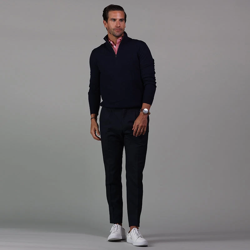 Semi-Spread Collar Polo Red Houndstooth - Image 7