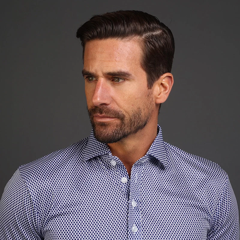 Semi-Spread Collar Polo Vantage Blue - Image 2