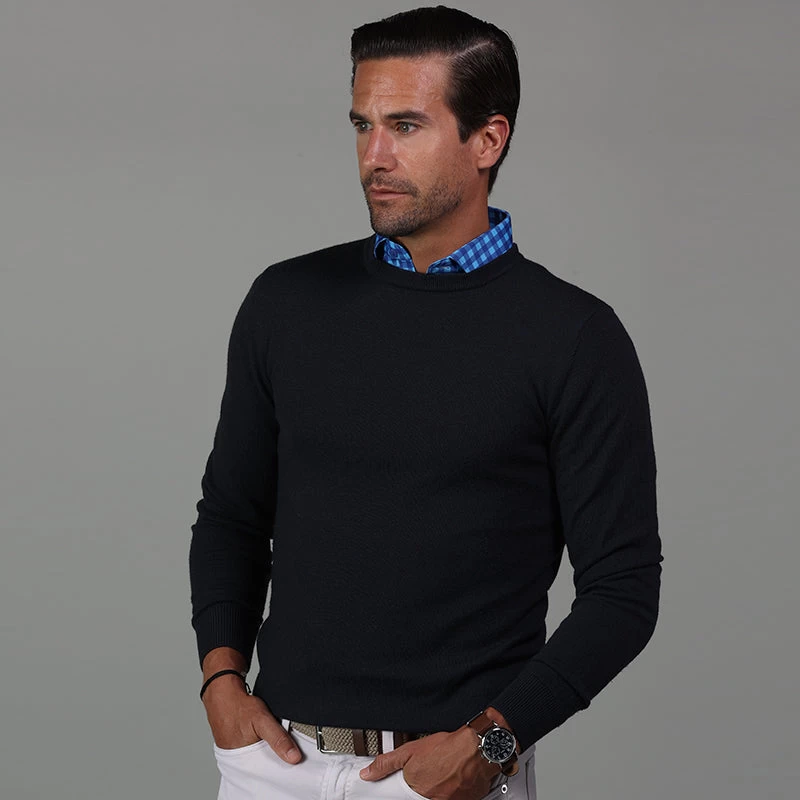 Semi-Spread Collar Polo Savannah Blue Gingham - Image 5