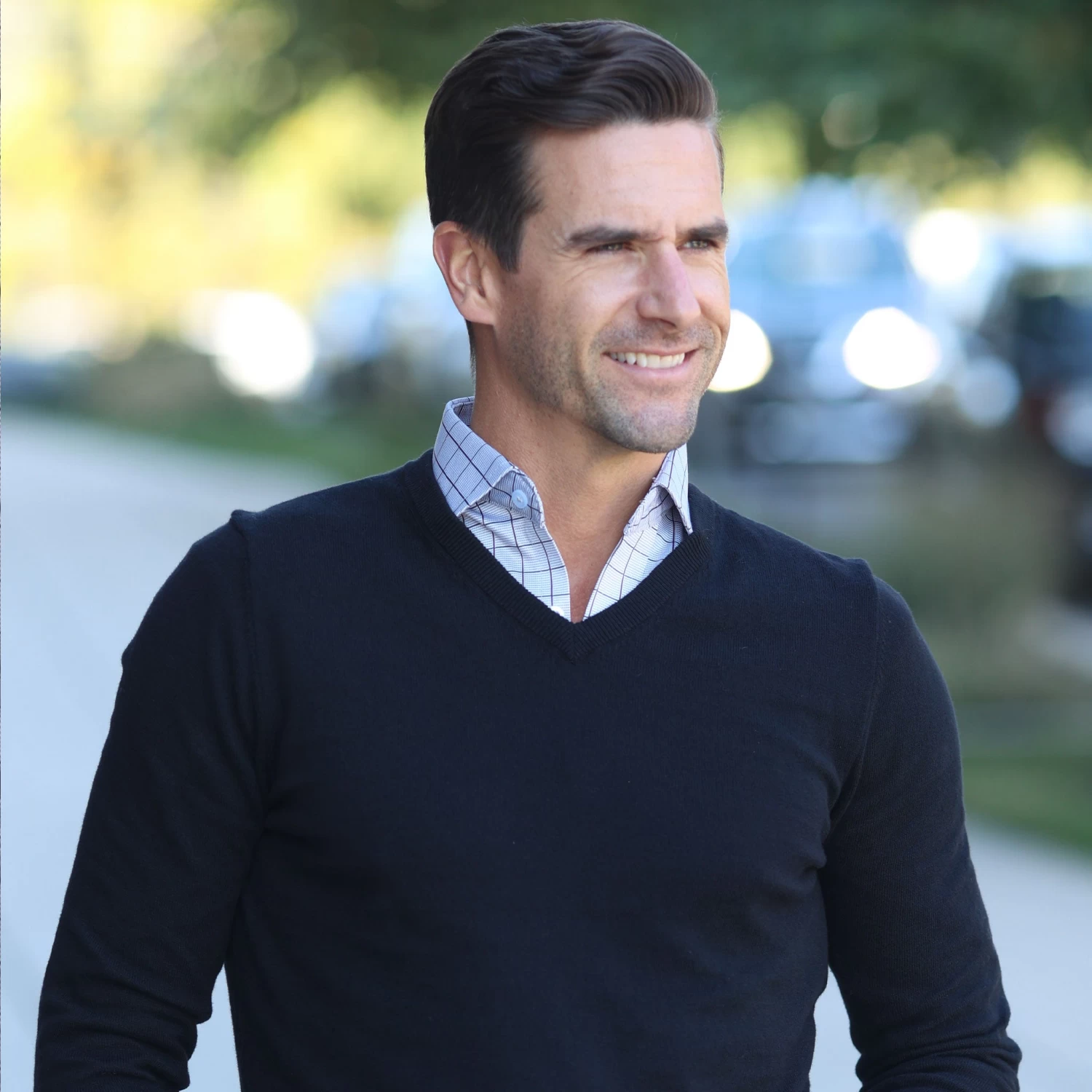 Quattro Flex Dress Shirt With Semi-Spread Collar The Carlyle - Image 4