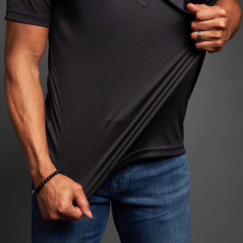 The Original Dress Collar Polo™ Black - Image 3